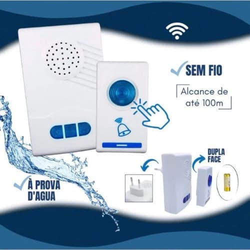 Campainha Residencial / Comercial Fácil Instalação Sem Fio