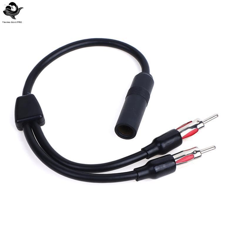 PFG Carro AM FM Antena Divisor Y-Adaptador 2 Macho 1 Fêmea Cabo De Extensão De Rádio FG