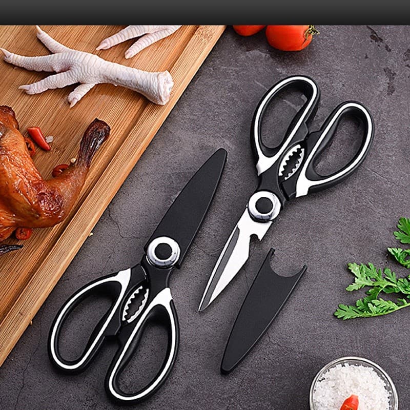 Tesoura de cozinha doméstica poderosa tesoura de osso de frango aço inoxidável tesoura de osso especial peixe matando te