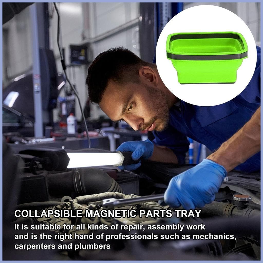 Bandeja Magnética Parafuso Organizador De Ferramentas Flexível Silicone Portátil Para Entusiastas DIY Profissional Muead