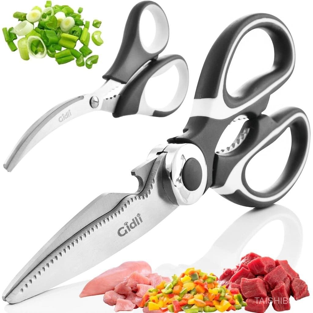 Conjunto de Tesouras de Cozinha e Tesouras para Frutos do Mar - Substituição Vitalícia. Garantia* |   Tesoura Gidli de A