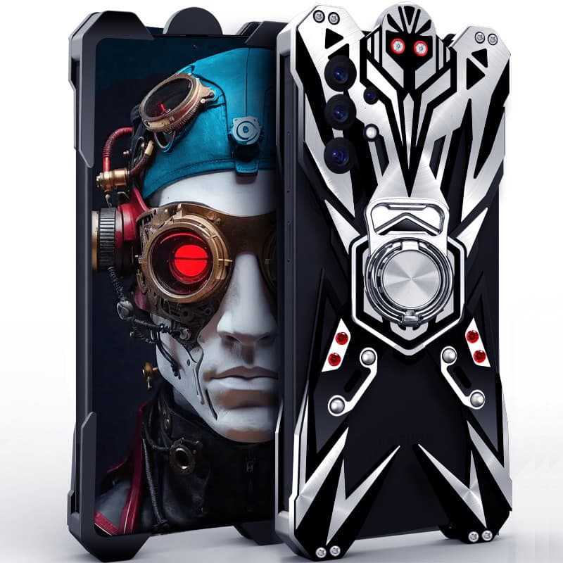Luxo Thor Armadura Resistente Metal Alumínio Caso Do Telefone Móvel Para Samsung Galaxy A73 A72 A57 A56 A55 A54 A53 A52