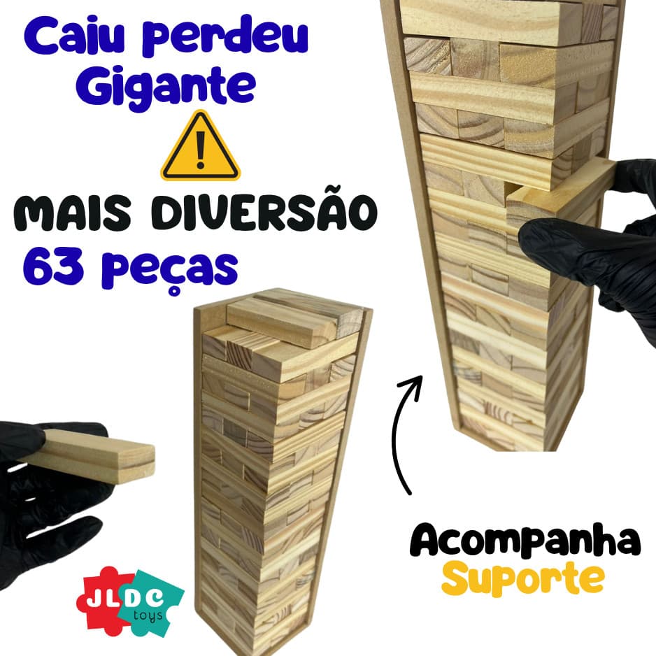Caiu Perdeu 66 peças Jogo Infantil - Divertido Desafio Educativo