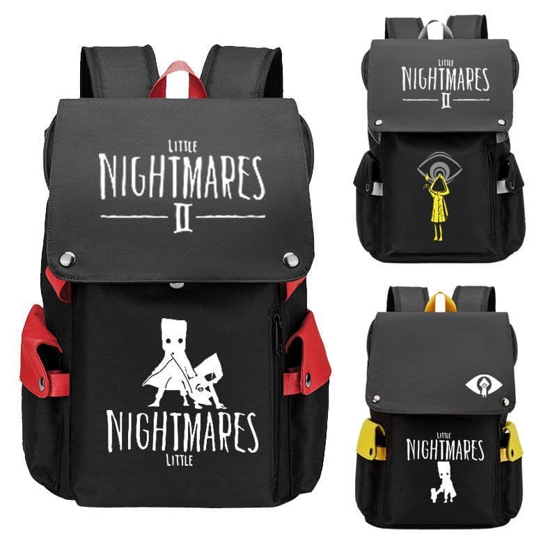 Novo estilo mercadoria pequeno pesadelo mochila jogo pesadelo masculino feminino estudante bidimensional mochila de viag