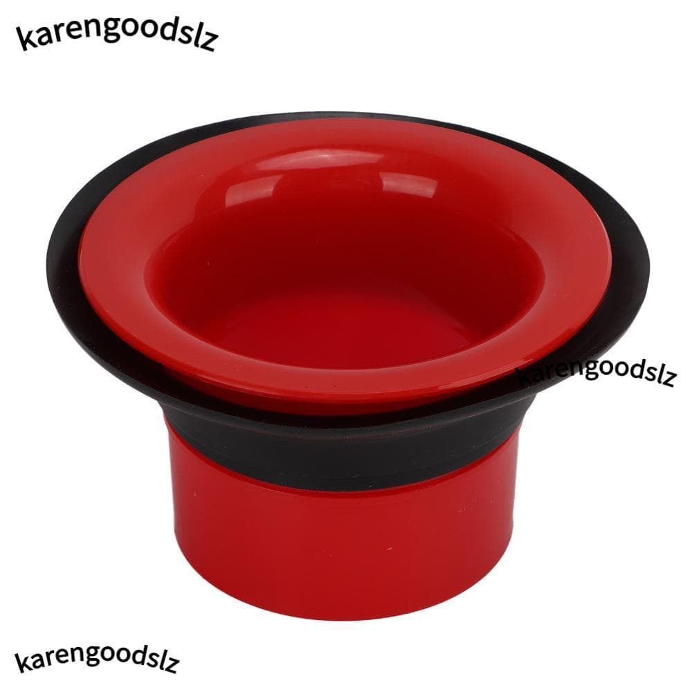 KARENGOODS Kick Drum Enhancer , ABS Vermelho E Preto + Intensificador De Bumbo De Borracha , Acessório De Percussão De T