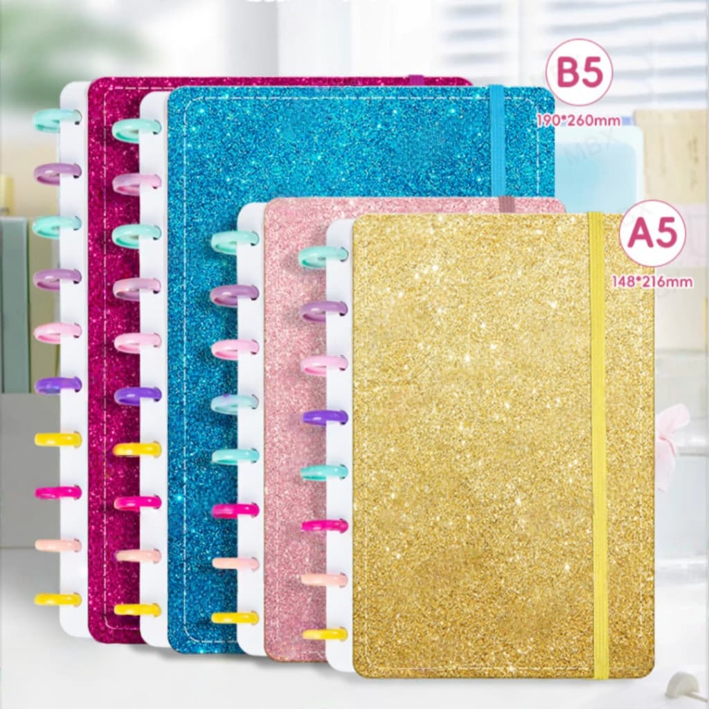 Caderno Inteligente A5/B5-Capa Dura Brilhante , Ideal Para Notas E Planejamento De Estudantes