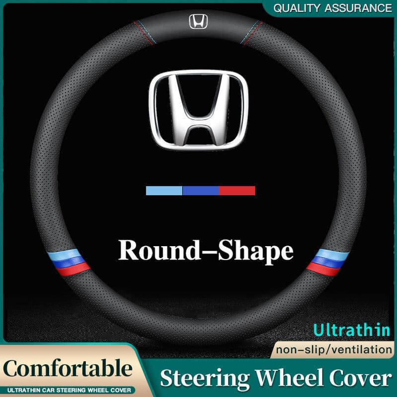 [Novo] Capa de Volante de Couro Honda para Accord, City, Civic, Brio, CRV, BRV, URV, HRV, Jazz, Odyssey, Vezel 2020 2021