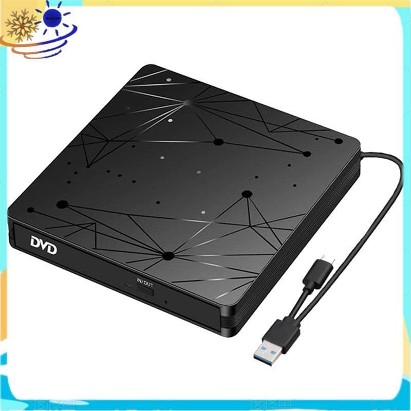 [Le's Shop] USB3.0 Tipo-C Externo 2 Em 1 Gravador De DVD RW CD Slim Unidades Ópticas Leitor-ROM-Para Laptop PC