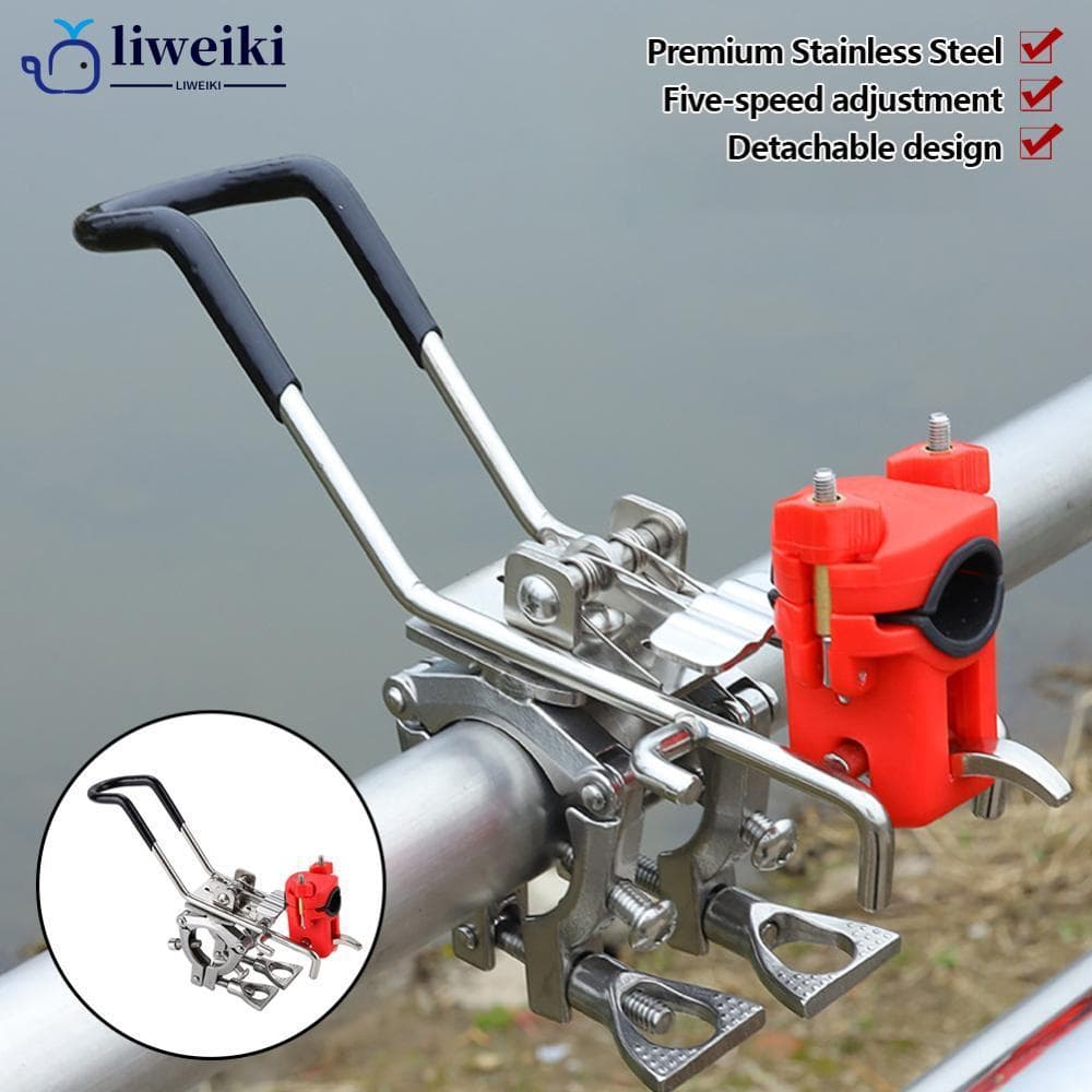 LIWEIKI Aço Inoxidável Ajustável Barco Vara De Pesca Titular Ferroviário Montagem Haste Suporte Para Iate Lancha Caiaque