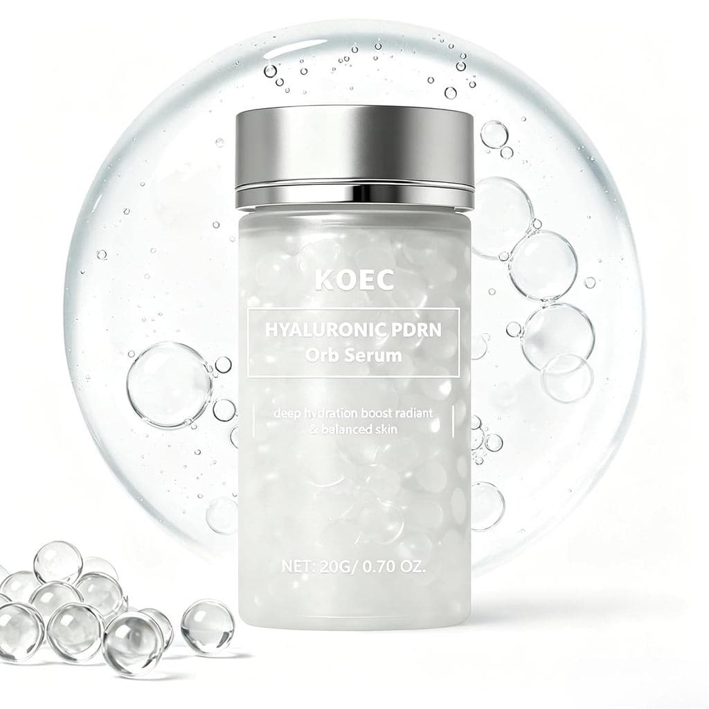 Sérum Facial KOEC Hyaluronic PDRN Orb, Sérum Revitalizante com Ácido Hialurônico, Glutationa, Hidratação Profunda, Reduç