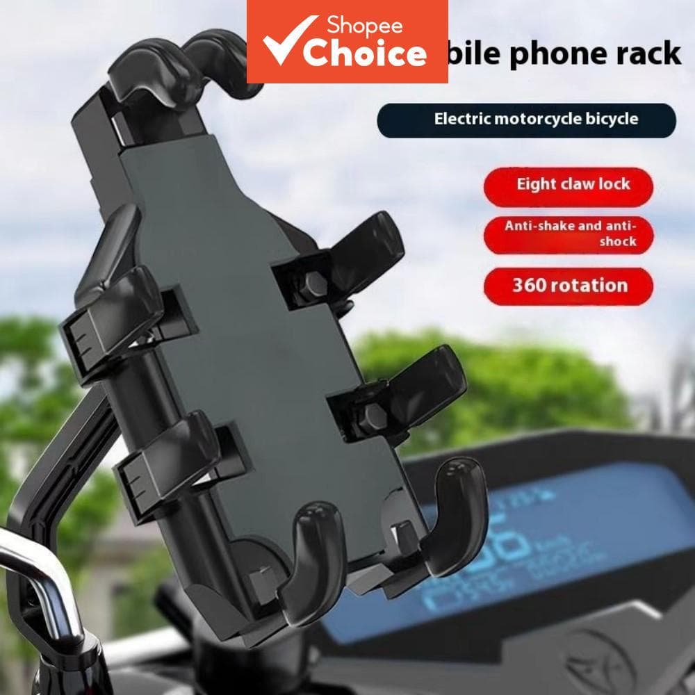 Polvo Anti-Vibração Montagem Do Telefone Suporte De Absorção De Choque Para Motocicleta E-bike Bicicleta Piloto