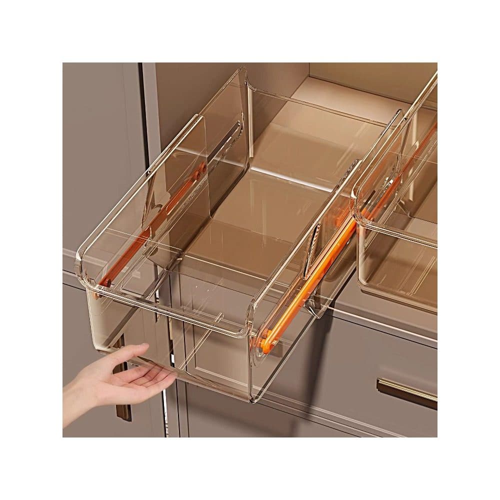 Armário retrátil caixa de armazenamento lanches diversos organizador caixa doméstica Pull-out batom cosmético caixa de a