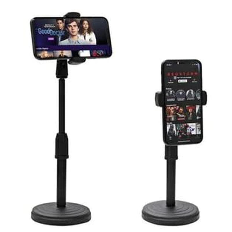 Suporte Tripé para Celular de Mesa Ajustável p/ Selfie, Vídeo, Lives e Gravações