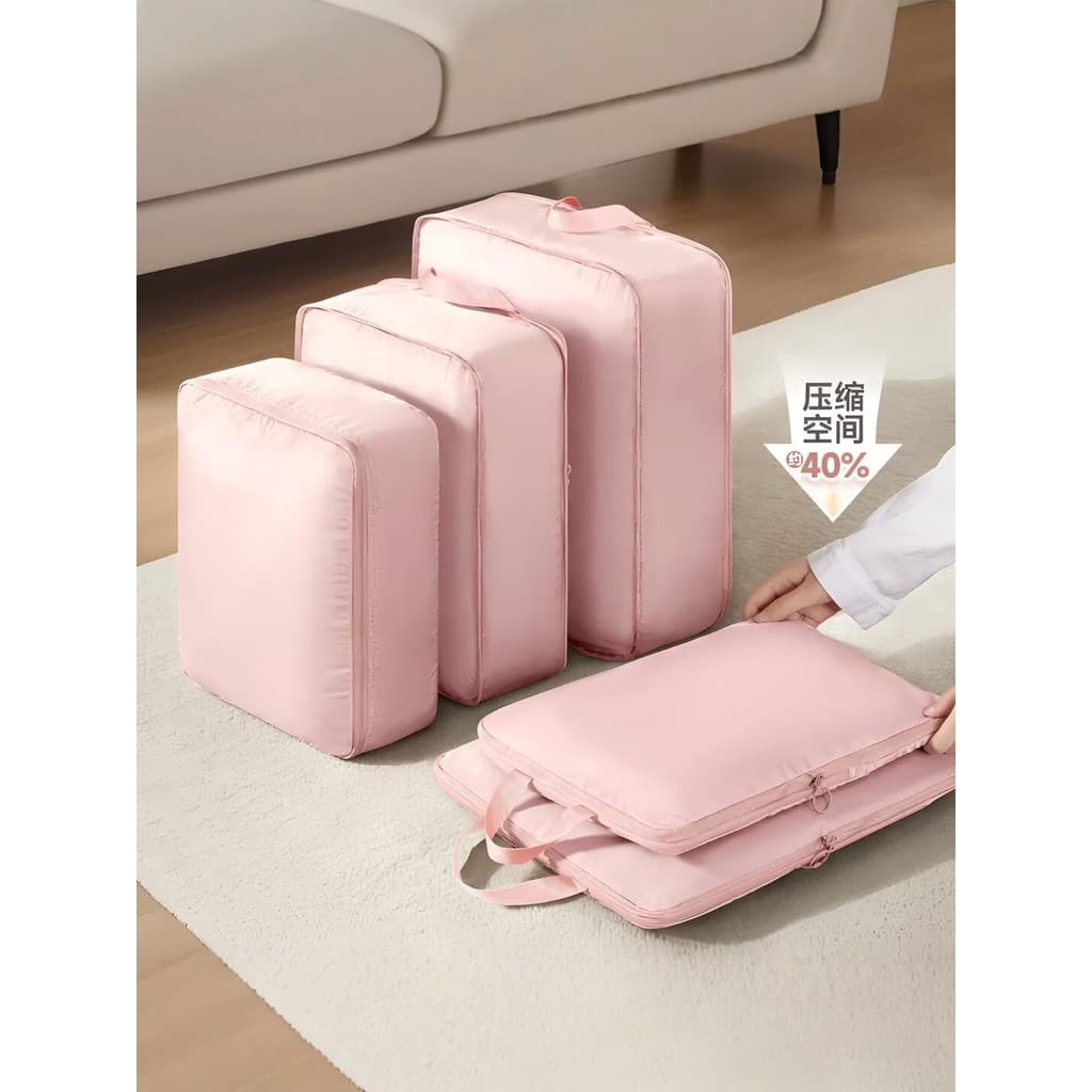 Saco de armazenamento de viagem bagagem roupas arrumado saco de embalagem de viagem saco de roupas portátil roupa interi
