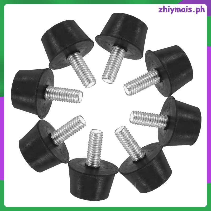 Niveladores De Pernas Ajustáveis Para Móveis , 8 Peças , Resistentes , 2.70X2.00X2.00CM , Preto zhiymais