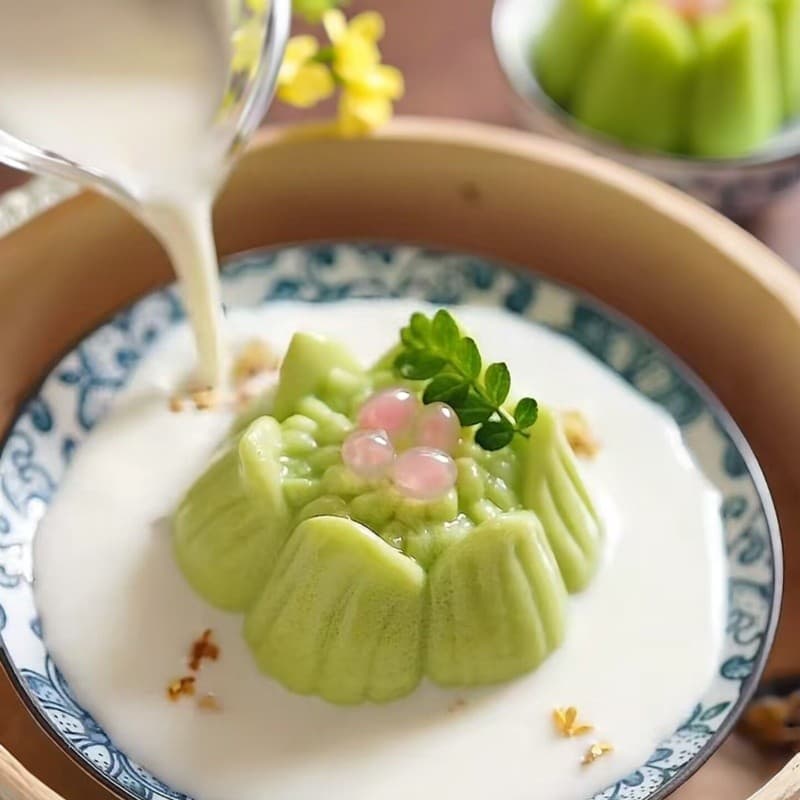 Osmanthus vinho recheado Jade bolo molde romã osmanthus chá bolo Mousse de lótus bolo leite congelado em forma de Silico