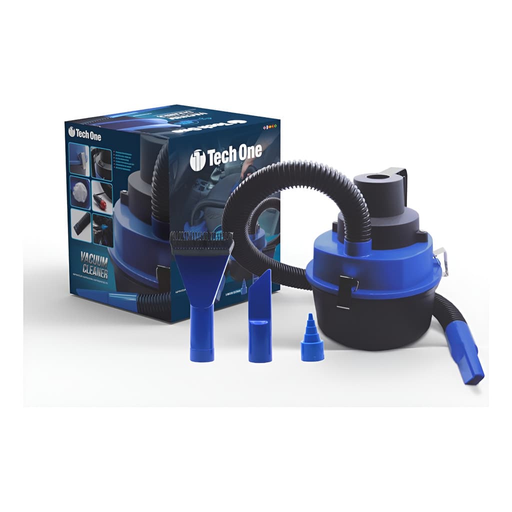Aspirador de Pó e Líquido 12V Automotivo 90W Tech One - Limpeza Prática para Seu Carro
