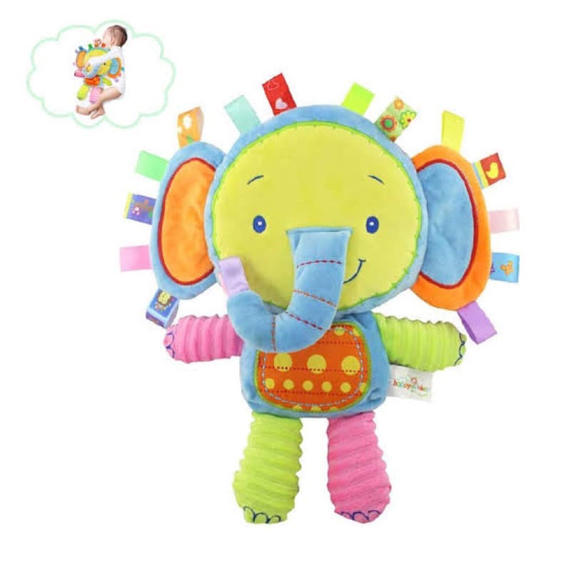 Macaco feliz bebê calmante boneca de pelúcia bebê dormindo boneca recém-nascido chocalho brinquedo de pelúcia