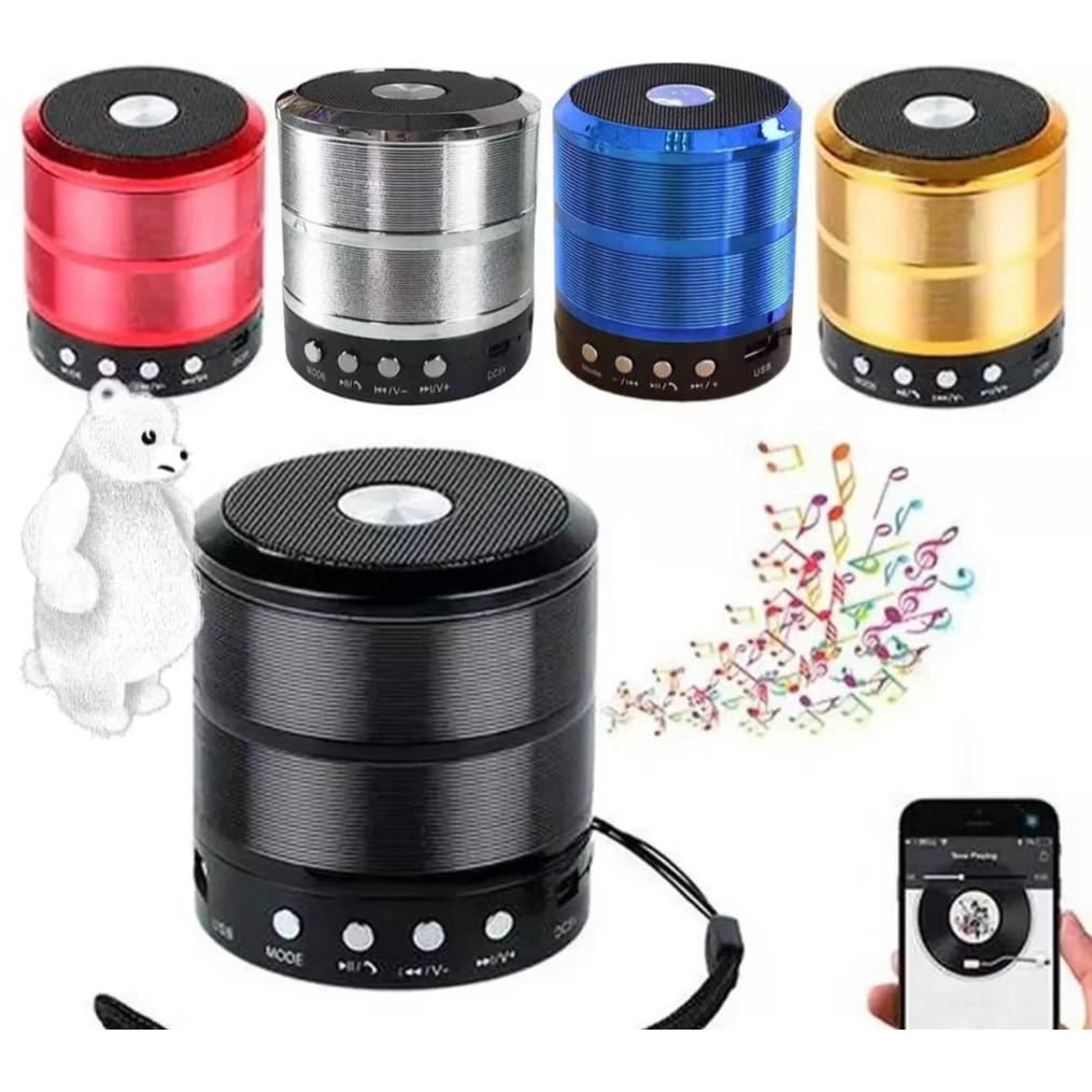 Caixa Da Som Mini  WS-887 Bluetooth 5.0