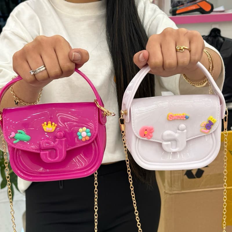 bolsinha modelo coração/ mini bag infantil