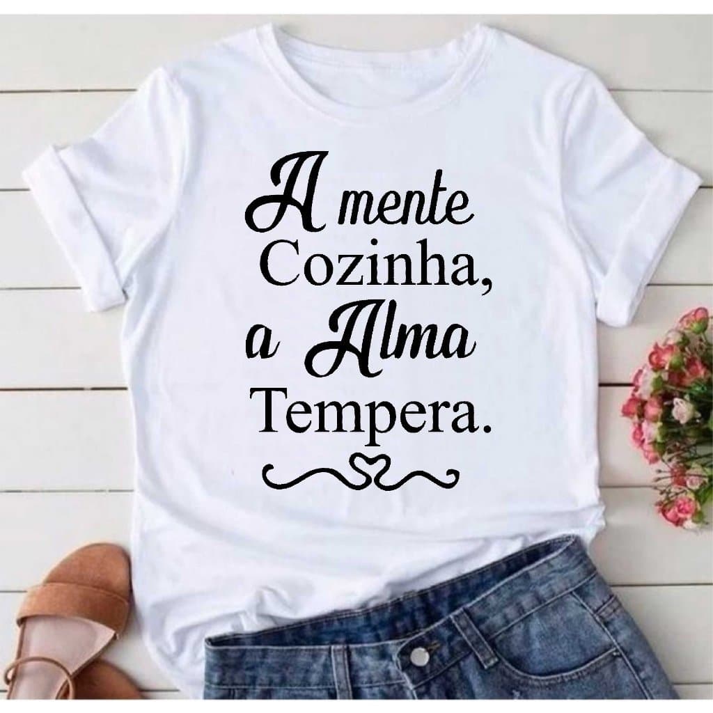 Camisa Gastronomia 1001 T-Shirt Camiseta  Blusa Feminina  Unissex DR
