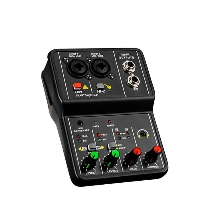 Mini Mesa De Som 2 Canais Lelong Le-702 110v/220