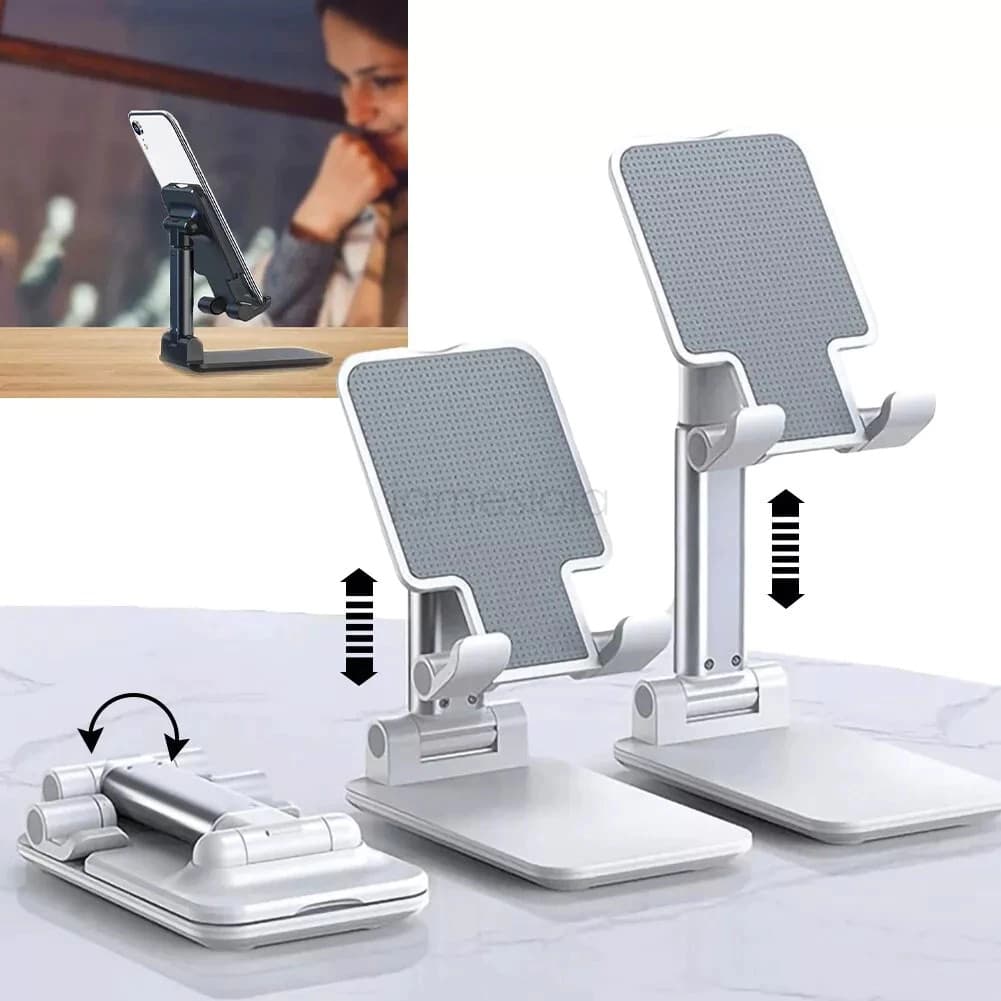 Kit 3 Suporte Para Celular e Tablet Dobrável Portátil Ajustável Apoio Mesa vídeo do jogo