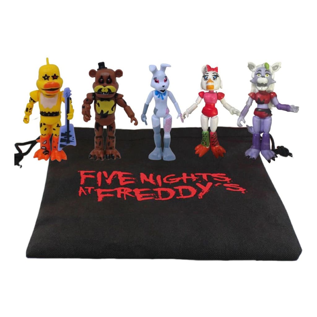 Kit 5 Bonecos Animatronics Five Nights At Freddy's