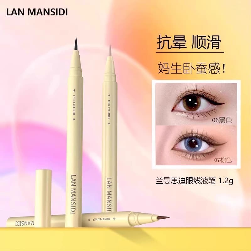 Não borra suor Lápis delineador de olhos Delineador caneta A cola líquida para caneta delineadora não mancha de longa du