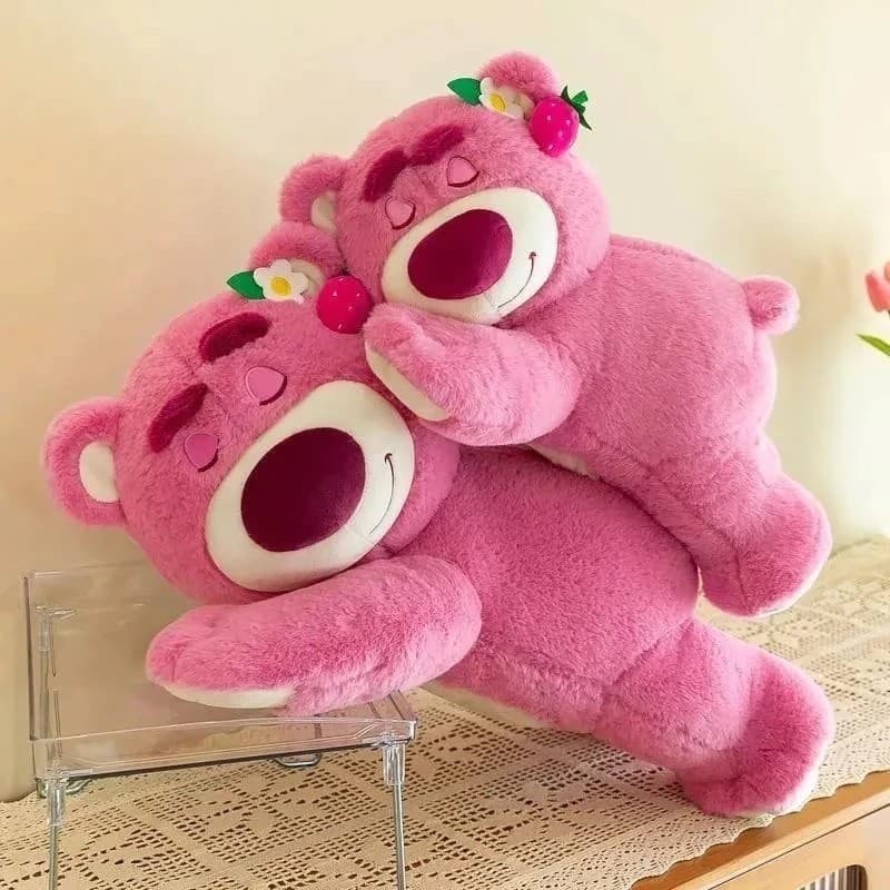 55cm Brinquedo de pelucia LotsoToy Bear Stuffed Pelúcia Urso Rosa Fofo Macio Para Quarto Sofá Presente Infantil