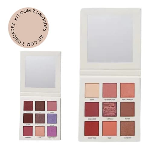 Kit 2 Paletas de Sombras Love e Shine - Océane