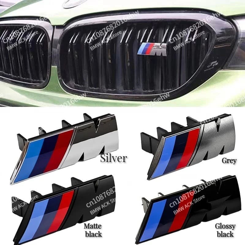 Para BMW M Logotipo X1 X2 X3 X4 X5 X6 F48 G01 E84 E83 F39 F10 F30 G11 G07 G86 G80 G60 E60 E46 3D Grade Dianteira Do Carr