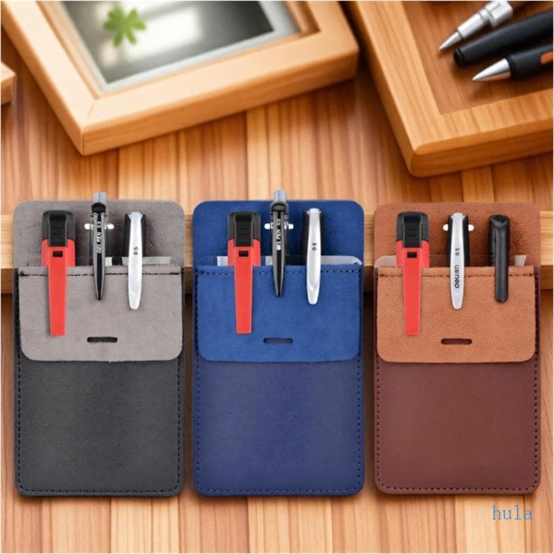 Clip Pen Sleeve Organizadores Canetas Couro PU Estojo Transporte Para Enfermeiras Trabalho Diário
