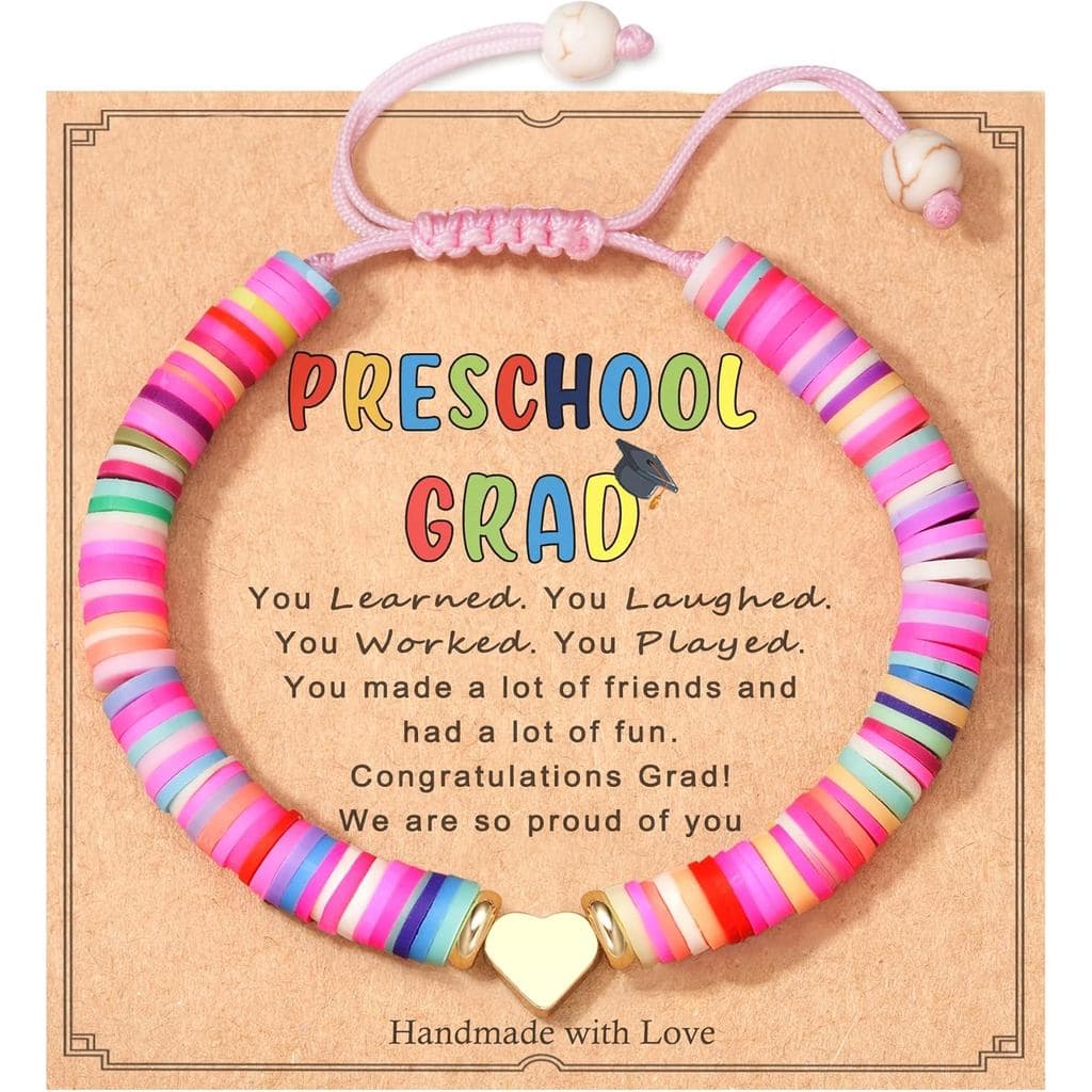 Presentes de Formatura da Pré-Escola Shonyin para Meninas, Pulseira de Coração para Filha, Neta, Sobrinha