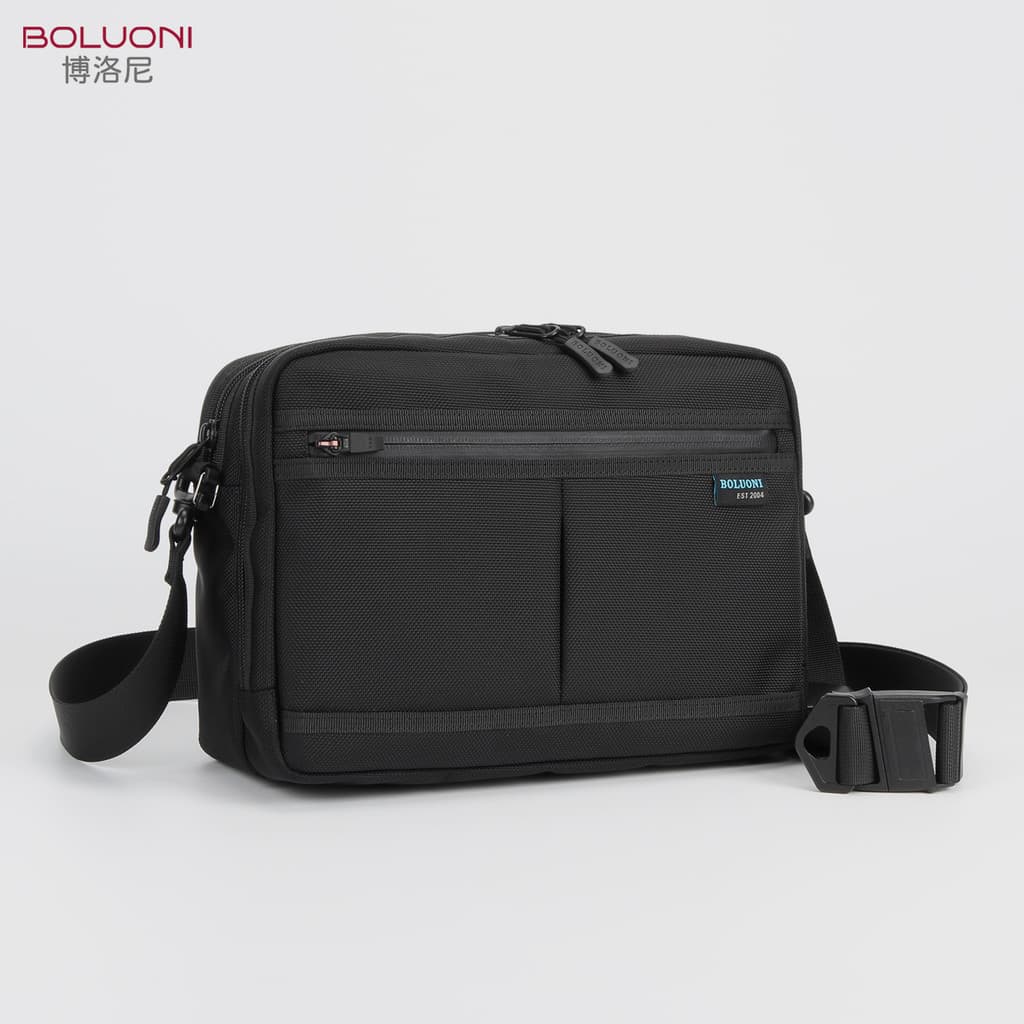 Cordura Ballistic Nylon 1680D Bolsa de Ombro Masculina Japonesa Cross-body Messenger Bag ipad Alça Destacável Magnética