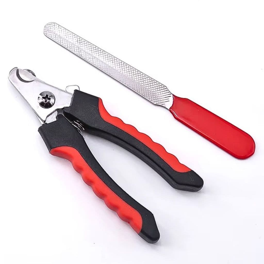 Kit Cortador Alicate + Lixa De Unha Pet para Cachorro Higiene Gatos e Cães JI SHOP