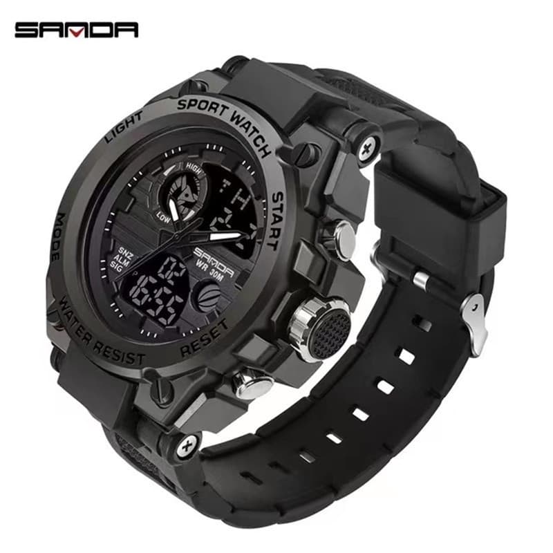 Relógio masculino Esportivo SANDA 739 Relógios Esportivos Masculinos Marca Top Militar Luxuoso Quartzo Impermeável S Sho