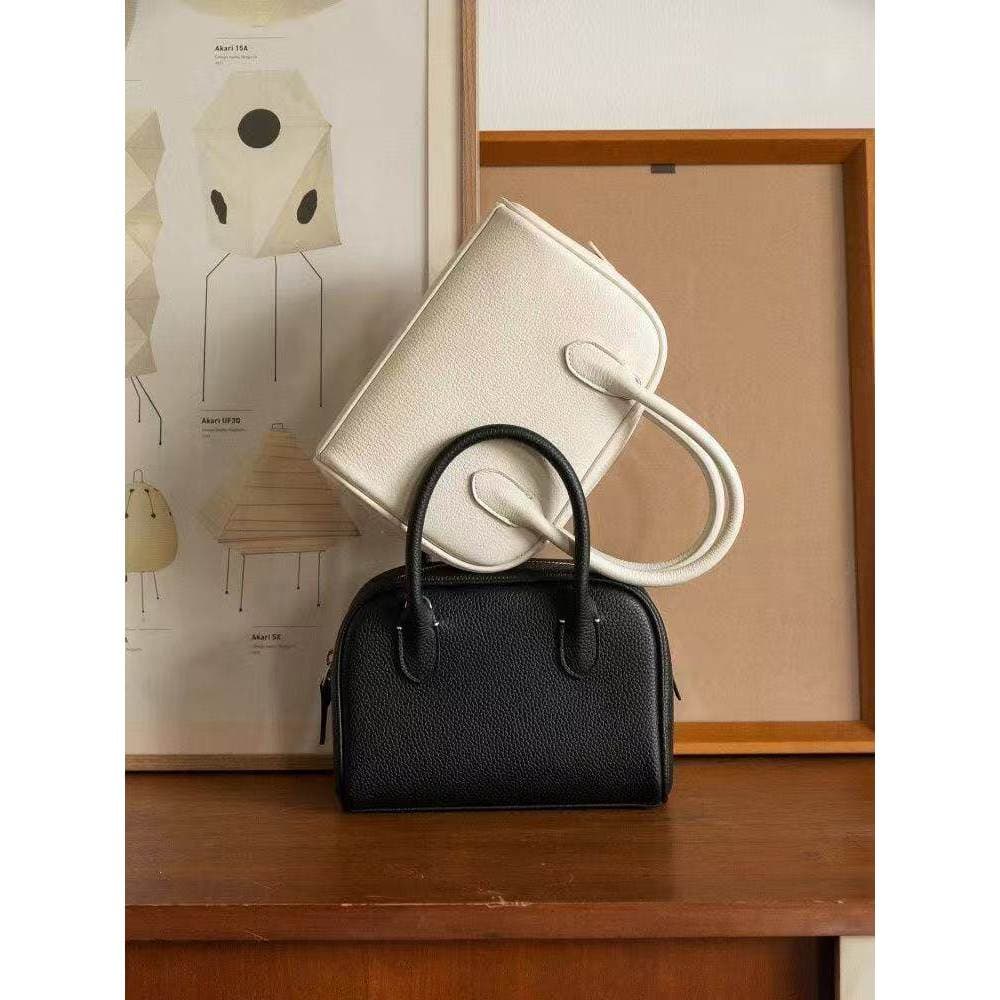 bolsa transversal feminino Bolsa Portátil Retro Boston saco feminino 2025 novo estilo primavera Commuter seixo padrão de