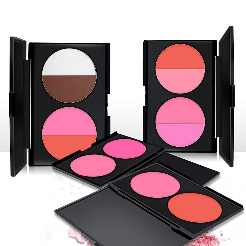 Blush de duas cores contorno Rouge estúdio fotográfico placa grande blush maquiagem treinamento artista palco maquiagem