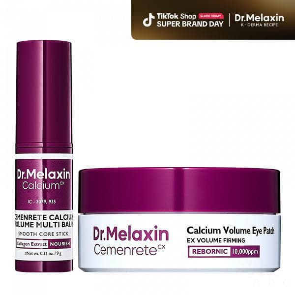 [Dr.MelaxinOfficial] Creme multi-efeito enriquecido com cálcio + máscara para os olhos, 60 peças. Cosméticos coreanos pa