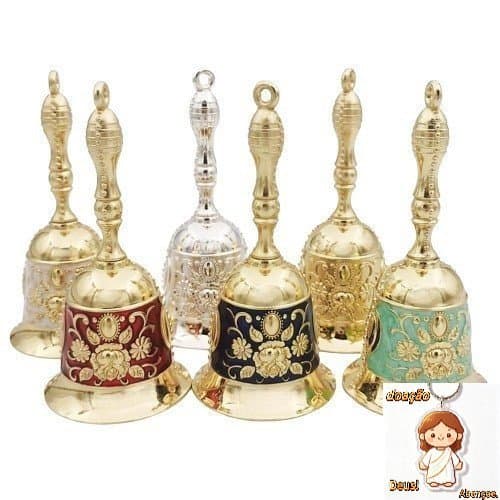 Sino de Mão Antigo Vintage, Sino de Bronze para Restauração de Jantar, Sino de Latão para Casamento, Sala de Aula, Natal