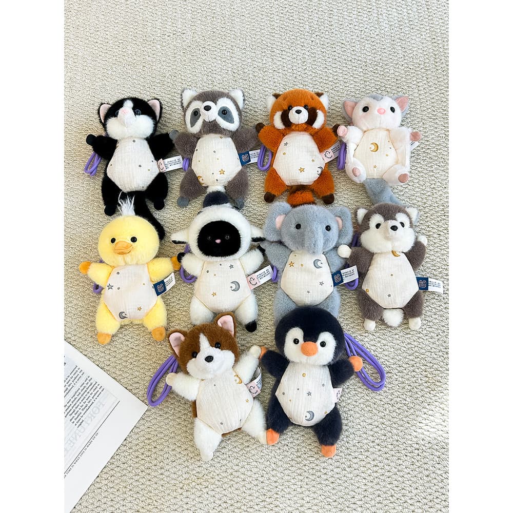 Feifei série Animal bonito brinquedo de pelúcia gatinho boneca filhote de cachorro pinguim geladeira adesivo boneca ping