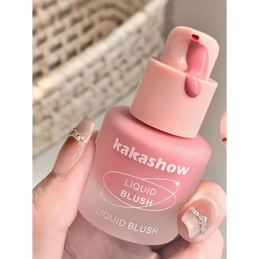 Influenciador Blush Líquido Super Fácil de Usar Rosa Tender Blush Expansão Cor Encolher Cor Iluminando Contorno Monocrom