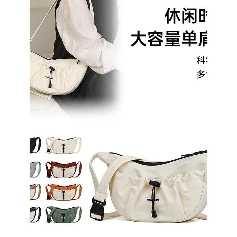 Moda elegante leve Casual Commuter um ombro novo estilo bolinho de grande capacidade ao ar livre saco do mensageiro pass