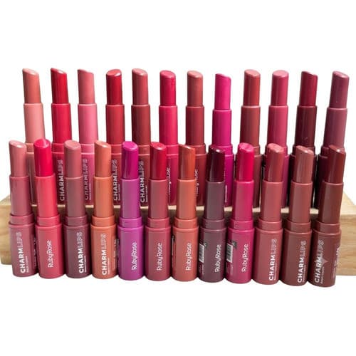 Batom Charm Lips Hbl6001 Ruby Rose Semi Matte Aveludado