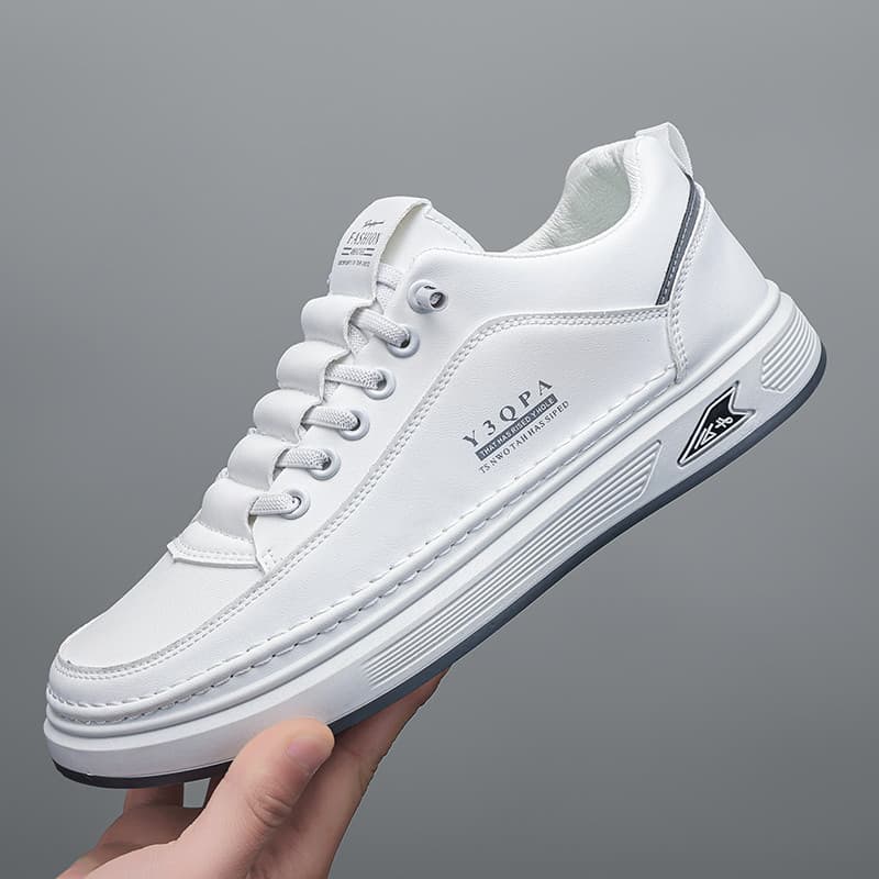 2026 primavera sapatos masculinos novo estilo respirável sapatos brancos na moda All-Match sapatos esportivos de sola gr