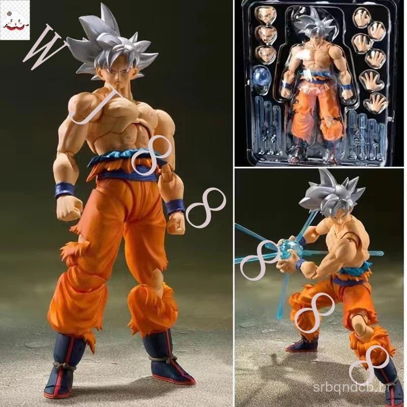 Boneco Goku Instinto Superior 15 cm Articulado Dragon Ball Z