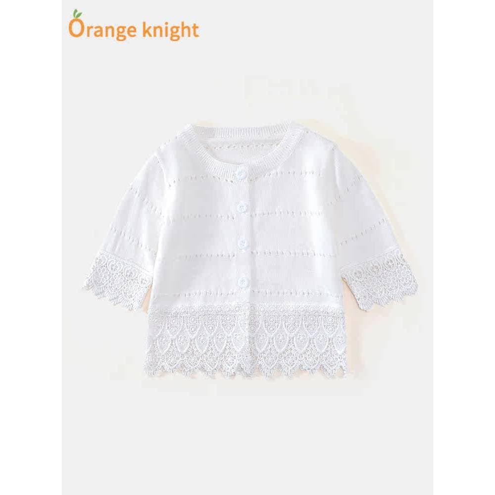 Bebê bebê Cardigan roupas de verão bebê recém-nascido menina camisola princesa ar condicionado camisa protetor solar pri