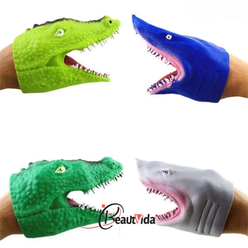 MONSA Tubarão Mão Fantoche Brinquedos Animais Brinquedo De Educacional Dedo Bonecas Dedos Fantoches
