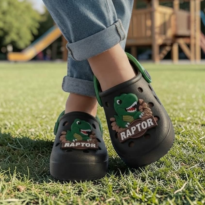 Babuche Infantil Menino Dinossauro Várias Cores Lançamento Estiloso E Confortável Envio Rápido